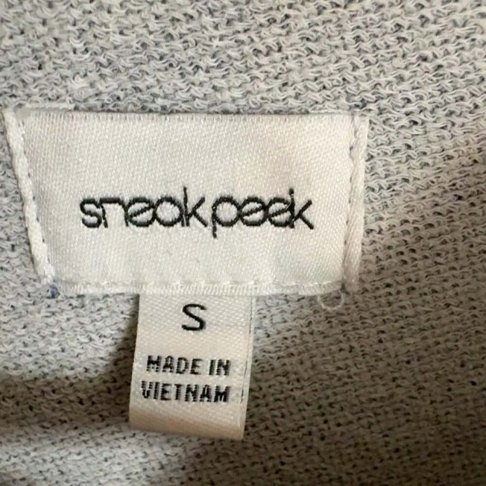 Sneak Peek Denim-Look Zip-Up Hoodie - Picture 5 of 5